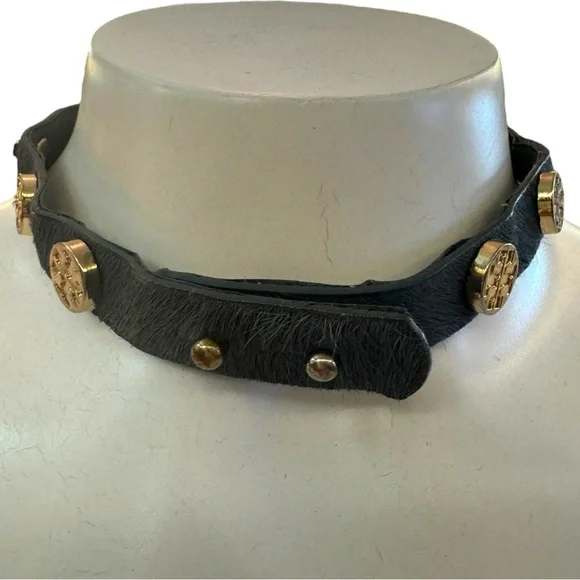 Tory Burch Calf Hair Choker Necklace or Double Wrap Bracelet - Picture 4 of 4